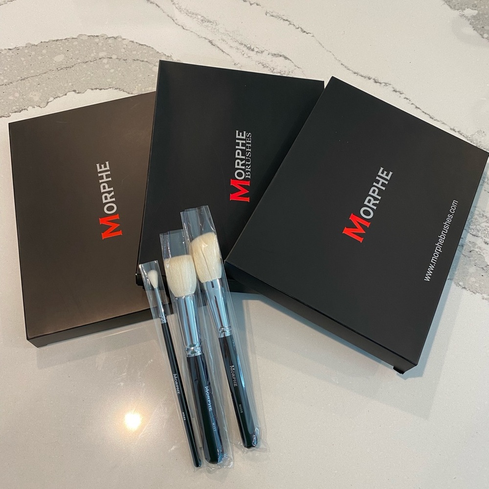 Morphe 35O 35K 35W Eyeshadow Palettes Brushes Rare